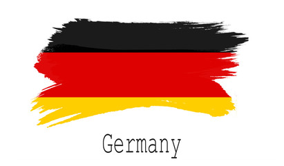 Germany flag on white background
