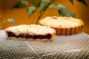 Deliciously healthy homemade Gluten Free pie, straswberry 
