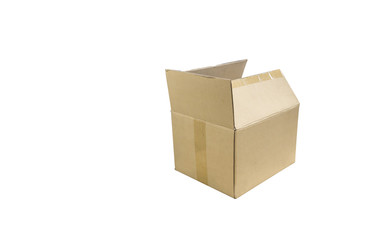 cardboard boxes isolate on a white background
