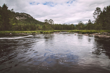 quiet tranquil Setesdal landscape in south norway