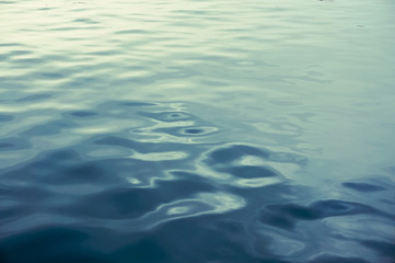 Gradient color on water surface