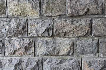 granite brick wall details texture background. Natural architecture material grunge  pattern