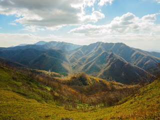 Obraz premium 伊達紋別岳の稜線