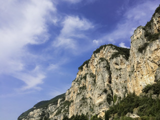 Mountains on Garda lake