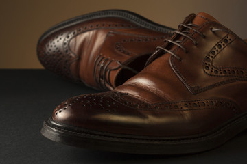 Brown "duilio" style shoes