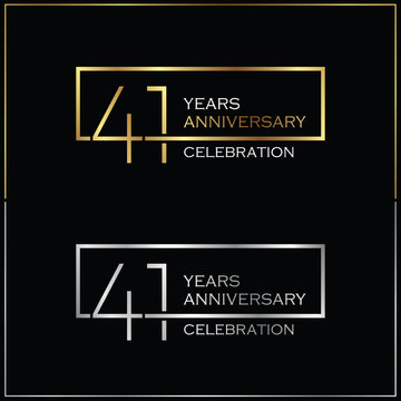 41st years anniversary celebration background