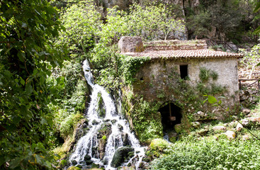 Alte Wassermühle, Morigerati, Oasi WWF Grotte del Bussento, Parco Nazionale di Cilento, Provinz...