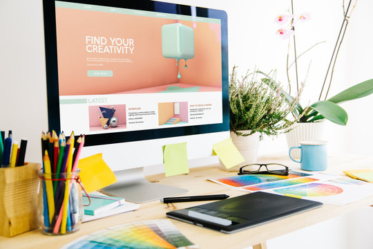 Graphic design studio creativity tutorials website