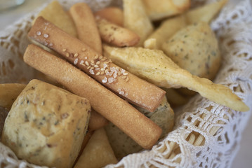 Assorted bread basket