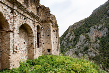 Fototapeta premium San Severino, verlassenes mittelalterliches Dorf, Parco Nazionale di Cilento, Provinz Salerno, Region Campania, Kampanien, Italien