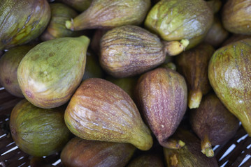 Ripe figs in a basket