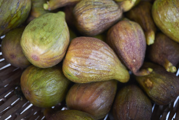 Ripe figs in a basket