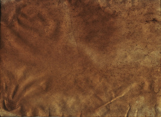 Vintage steampunk background, old torn tattered canvas paper
