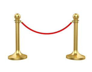 Barrier Rope Isolated