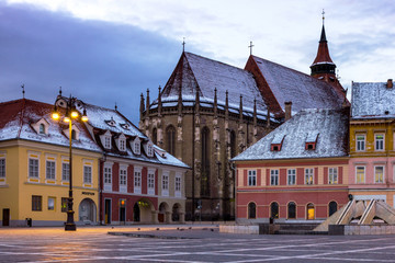 Fototapeta premium view of Black Church at the Brasov