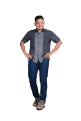 Fototapeta premium Happy Confidence Asian Man