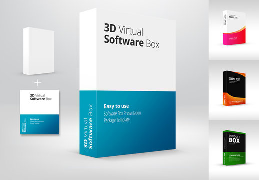 3D Product Box Mockup