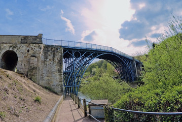 The Ironbridge gorge River Severn, Shropshire, England, UK.