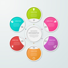 Infographic template for business, education, web design, banners, brochures, flyers, diagram, workflow, timeline. Vector illustration.
