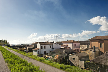 Fototapeta na wymiar Gorino, Delta del Po, Po-Delta, Provinz Ferrara, Veneto a, Norditalien, Italien, Europa