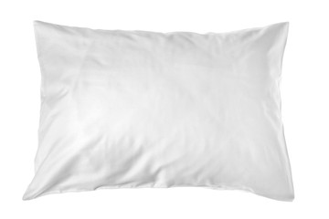 Blank soft pillow on white background