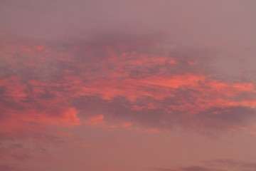 beautiful pink and purple clouds during the dawn