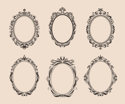 antique oval frame