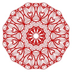Decorative mandala flower ornament. pattern. vector. Tribal Ethnic Arabic, Indian, motif. for fashion design, wallpaper, invitation.