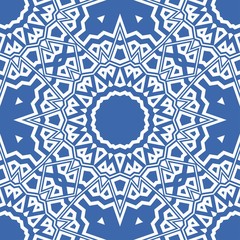 Geometric floral ornament. seamless art-deco pattern. vector illustration. for design, wallpaper, invitation