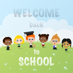 Back to school children