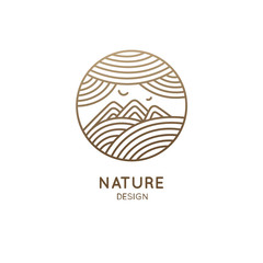 Logo mountain landscape