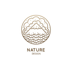 Logo mountain landscape