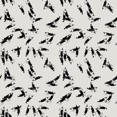 Fototapeta na wymiar Military camouflage seamless pattern in ivory-white and different shades of grey color