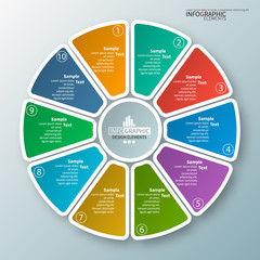 Abstract 3D Paper Infographics