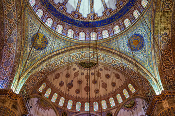  Istanbul - Blue Mosque, Sultan Ahmed Mosque.