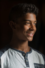 Obraz premium Attractive Mixed Race Teenage Boy