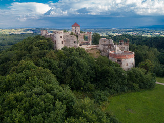 Ruiny zamku w Rudnie