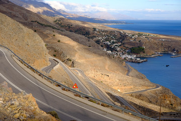 Route zig zag crete