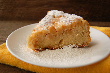 Fototapeta na wymiar Homemade Organic Apple Pie Dessert