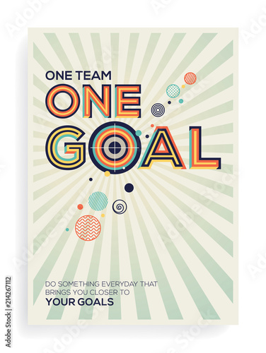 Goal Concept In Modern Typography Quote Geometrical Style Goal Concept In Modern Typography Quote Geometrical Style Of For