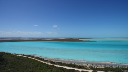 Fototapeta na wymiar Series of aerial pictures from Turks and Caicos Islands