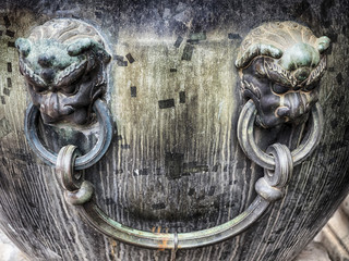 Forbidden city dragon sculpture, Beijing, China