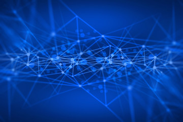 data deep learning hologram ai technology robotic, molecule of chemical, atom cell science,...