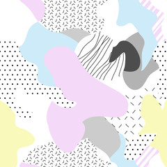 FICTION ORGANIC SEAMLESS PATTERN.
GEOMETRIC AND MEMPHIS ART