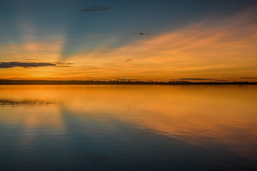 Fototapeta na wymiar A Sunset in the Pantanal.