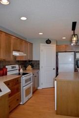 Kitchen cabinets in home kitchen