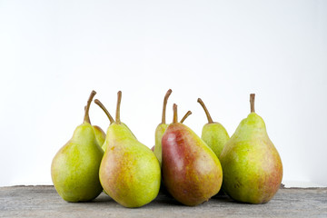 Pears isolated on white background