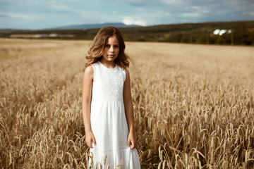 Little girl field