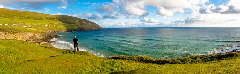 Obraz premium Ryan's Daughter Beach in Dingle Peninsula, Ireland, Co. Kerry. 