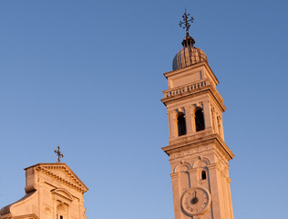 Fototapeta premium Chiesa di San Giorgio dei Greci, Sestiere Castello, Venedig, Venezia, Italien
